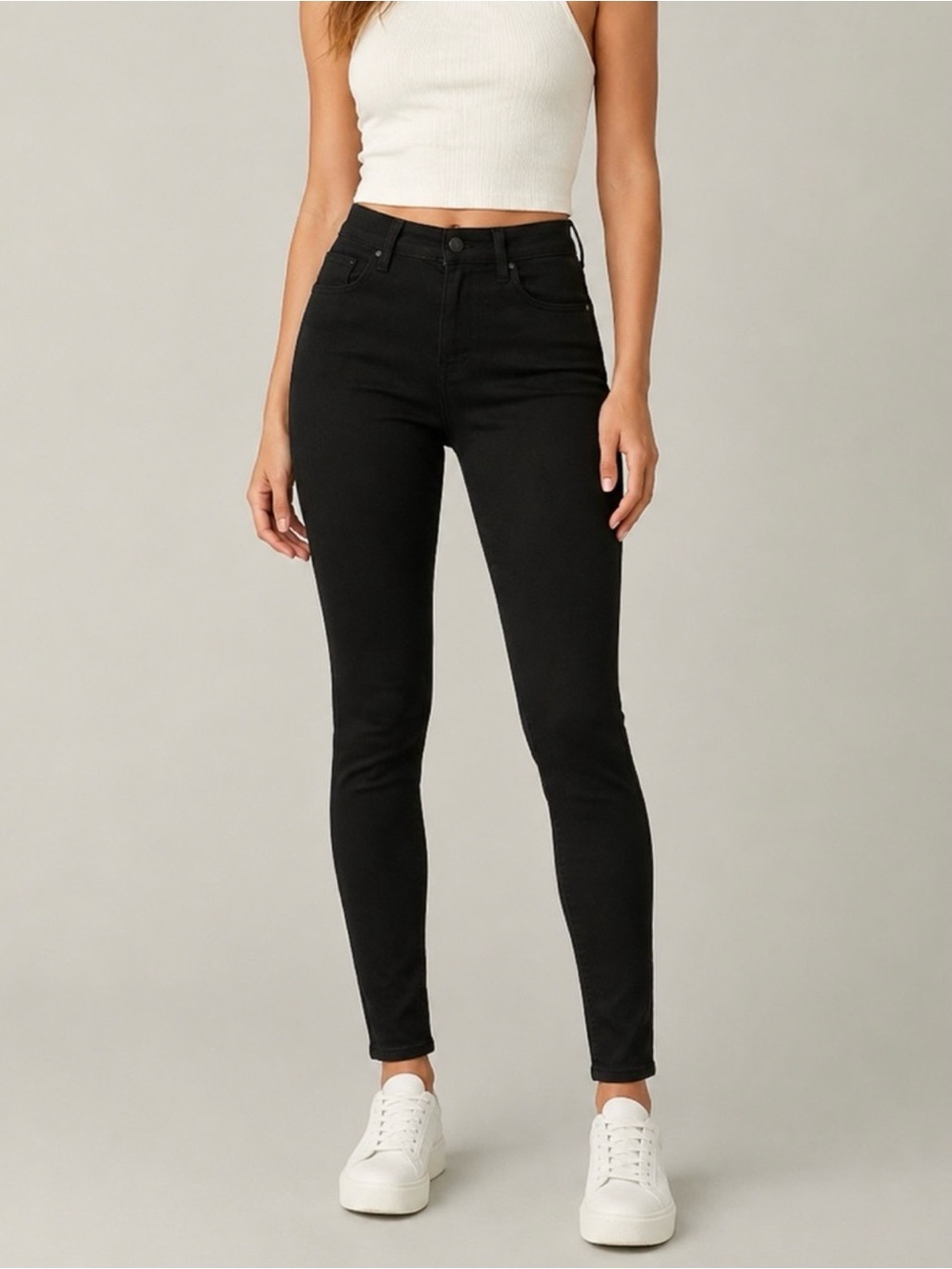 American Eagle 14 Short High-Rise Jeggings Black Skinny Jeans Women’s 2025